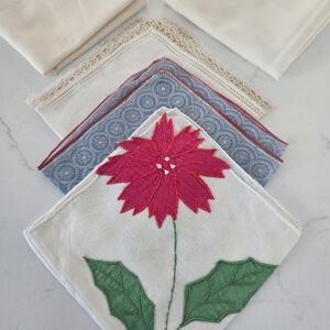 Lot Handkerchief Set Vintage